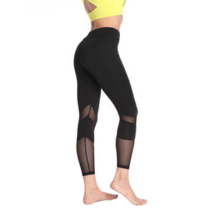 Long Length Mesh Panel Athletic Pant Tight